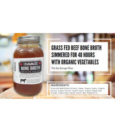 1 LITRE Grass Fed BEEF BONE BROTH