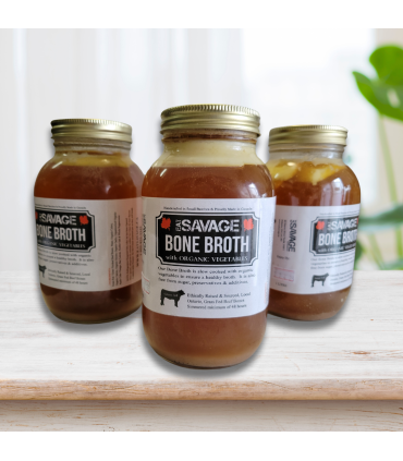 Eat Savage Grass Fed Beef Bone Broth