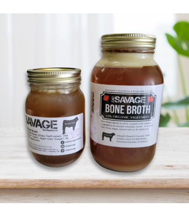 Eat Savage Grass Fed Beef Bone Broth